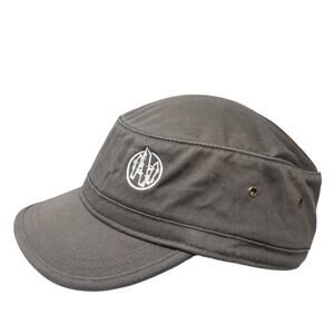 Econscious Cadet Army Cap Gray One Size Adjustable Lightweight Embroidered
